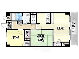 メルヴェーユコマドリ 2LDKの間取図画像
