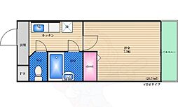 ディザイア新大阪 1Kの間取図画像