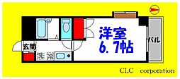 セントリバー5 1Kの間取図画像