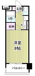 TKレジデンス 1Kの間取図画像