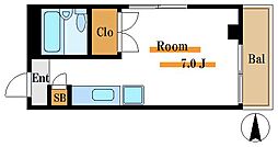 リアルメゾン清澄白河 ワンルームの間取図画像