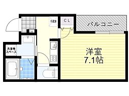 大阪市東淀川区柴島2丁目マンション 1Kの間取図画像