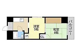 白倉マンション 2Kの間取図画像
