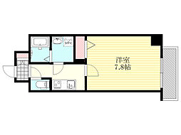 THERESIDENCES 1Kの間取図画像