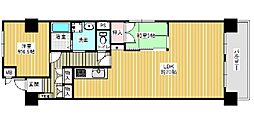 シャンボール第3新大阪 1LDKの間取図画像