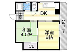 サンヒルズ 2DKの間取図画像