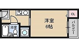 ミヤビハイツ 1Kの間取図画像