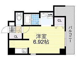 ラ・フォンテ十三 1Kの間取図画像