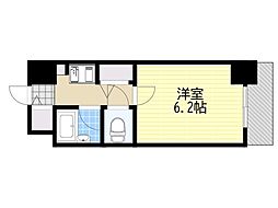パラシオ塚本3 1Kの間取図画像