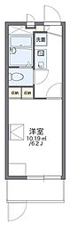 レオパレスソレイユ野里2 1Kの間取図画像