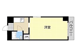 白倉マンション 1Kの間取図画像