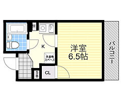 ハイツ菩提樹 1Kの間取図画像