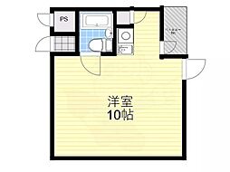 バトンルージュ 1Kの間取図画像