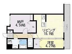 GRAND STEADY西中島 1LDKの間取図画像