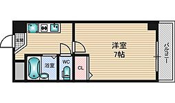 ミコノス625 1Kの間取図画像