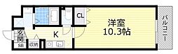 PMA塚本弐番館 1Kの間取図画像