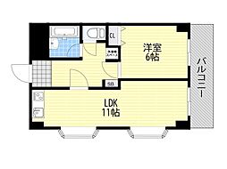 第二高光マンション 2LDKの間取図画像