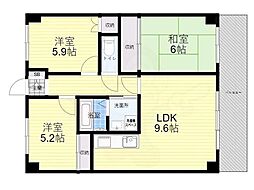 ケント 3LDKの間取図画像
