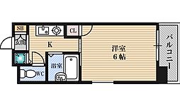 シティライフプレサンス新大阪 1Kの間取図画像