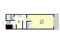 GranVerde緑地 1Kの間取図画像