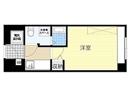 ステュディオ新御堂 1Kの間取図画像