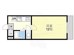 メゾンドール豊寿荘 1Kの間取図画像