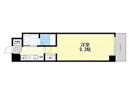 GROOVE千船駅前 1Kの間取図画像