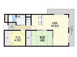 ジュエル曽根1 3LDKの間取図画像