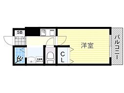 パレロイヤル三番館 1Kの間取図画像