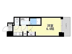 S-RESIDENCE上新庄beat 1Kの間取図画像