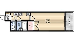 ローズコーポ新大阪8 1Kの間取図画像