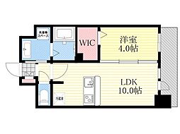 S-RESIDENCEHIGASHIMIKUNIamante 1LDKの間取図画像
