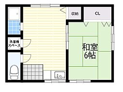 レーブ柴島 ワンルームの間取図画像