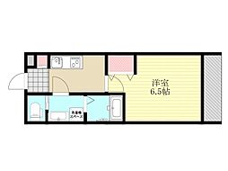 ラシャンス西中島南方 1Kの間取図画像