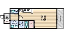 エクセレント上新17 ワンルームの間取図画像