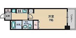 エステムコート新大阪Xザ・ゲート 1Kの間取図画像