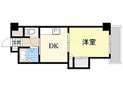 上新庄駅前グランドハイツ北 1DKの間取図画像