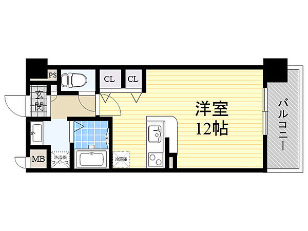 パルクレール ｜大阪府大阪市東淀川区菅原１丁目(賃貸マンション1R・2階・30.04㎡)の写真 その2