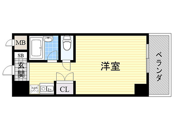 ノイエ新大阪A棟 ｜大阪府大阪市東淀川区東中島２丁目(賃貸マンション1R・7階・16.64㎡)の写真 その2