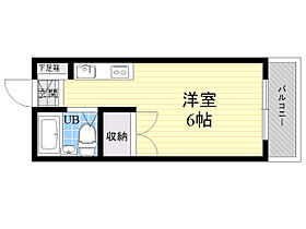 ユキ千里山西(旧名称:カルム共栄)  ｜ 大阪府吹田市千里山西１丁目（賃貸マンション1R・1階・15.33㎡） その2