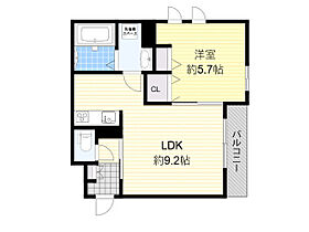 シャーメゾン池田旭丘WEST  ｜ 大阪府池田市旭丘１丁目（賃貸アパート1LDK・2階・45.03㎡） その2