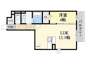 Chez Moi  ｜ 大阪府豊中市柴原町５丁目9番9号（賃貸アパート1LDK・3階・40.35㎡） その2