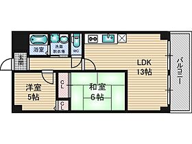 ドミール木川東  ｜ 大阪府大阪市淀川区木川東３丁目（賃貸マンション2LDK・5階・55.00㎡） その2