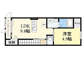 ラ ルーチェ  ｜ 大阪府豊中市熊野町２丁目5番13号（賃貸アパート1LDK・2階・43.36㎡） その2