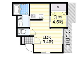 ONLYONE花屋敷2  ｜ 兵庫県川西市花屋敷１丁目（賃貸アパート1LDK・1階・27.94㎡） その2