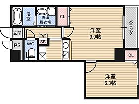 大阪府大阪市淀川区木川東３丁目10番20号（賃貸マンション2K・3階・35.56㎡） その2