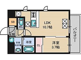 大阪府大阪市淀川区木川東２丁目5番7号（賃貸マンション1LDK・2階・34.86㎡） その2