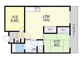 エミネンス千里 203 ｜ 大阪府吹田市山田東２丁目30番7号（賃貸マンション2LDK・2階・54.21㎡） その2