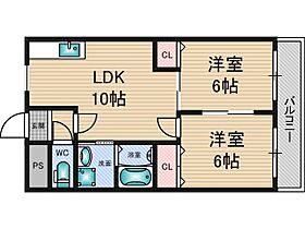 ヒロトモハイツ  ｜ 大阪府大阪市東淀川区下新庄４丁目（賃貸マンション2LDK・3階・48.00㎡） その2