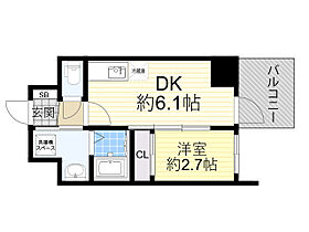 セレニテ新大阪グランデ ミリュー  ｜ 大阪府大阪市淀川区西宮原１丁目7番（賃貸マンション1DK・2階・25.00㎡） その2